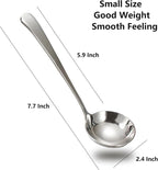 Asanta 2 PCS Small Soup Ladle, 7.7 Inch Sauce ladle, Durable 304 Stainless - Image 6