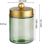 3 Pack Apothecary Jar Canisters Bathroom Vanity Organizer - Image 7