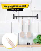 Pack of 2 Silicone Solid Turner, Non Stick Slotted Kitchen Spatulas, High Heat - Image 6