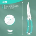 HAUSHOF Kitchen Shears for Food, Heavy Duty Poultry Shears, Stainless Steel - Image 7