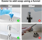 Soap Dispenser for Kitchen Sink, Stainless Steel Built in Soap Dispenser - Image 5