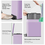 Cesun Small Bathroom Trash Can - Image 5