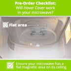 HOVER COVER 2 Pack Magnetic Splatter Cover, 12-Inch Clear BPA-Free Food Lid - Image 4