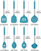 Silicone Cooking Utensil Set, BPA Free Heat Resistant Kitchen Tools - Image 2