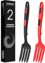 Silicone Flexible Cooking Fork, 11.6 Inch Heat Resistant, Large Non Stick by DaiRenKitchen