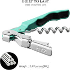 HYZ 2-Pack Wine Opener Waiter Corkscrew, Professional Wine Key - Image 5