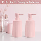 Pink 2 Pack Hand Soap Dispensers Set - Image 3