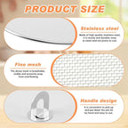Splatter Screen for Frying Pan, 3 Pack Stainless Steel Extra-Fine Mesh Grease - Image 8