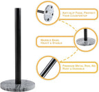 Koville African Marble Base Paper Towel Holder Countertop, Metal Rod 6" Marble - Image 2