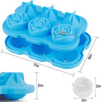 Ice Cube Tray, Mikiwon 2 inch Rose Ice Cube Trays - Image 2