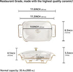 10" x 6" Ceramic Casserole Dish - Image 2