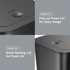 N. NETDOT 3 Pack 3 Gallon Small Trash Can - Image 6