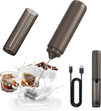 CIRCLE JOY Portable Rechargeable Milk Frother Hanheld, Dual Spring Whisk by CIRCLEJOY