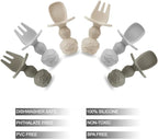 PandaEar 6 Pack Silicone Baby Spoons and Fork Feeding Set- Anti-Choke First - Image 5
