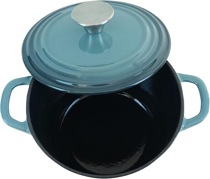 Flavehc Dutch Oven Pot with Lid 2.8 qt Cast Iron Dutch Oven - Image 8