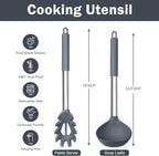 TeamFar Silicone Kitchen Utensils, Non-Toxic & Heat-Proof, Dishwasher Safe - Image 2