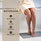 TOSORO - Stone Bath Mat Diatomaceous Earth Shower Mat Non-Slip Super Absorbent - Image 2