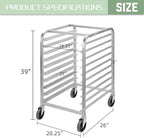 HALLY SINKS & TABLES H Bun Pan Rack 10 Tier - Image 2
