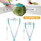 HOTEC Premium Stainless Steel Locking Kitchen Tongs - Image 6