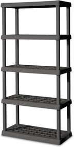 Sterilite 2-Pack 5 Shelf Unit, Heavy-Duty Shelving Storage Rack by Sterilite