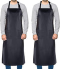 Homsolver 2 Pack Waterproof Rubber Aprons, Heavy Duty Butcher by Homsolver