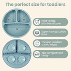 Eascrozn 2 Pack Baby Plates - Image 2