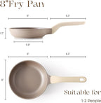 PRICUSIS Nonstick Frying Pan, 8/10/12 Inch Stain/Scratch/Crack Proof Chef Pan - Image 2
