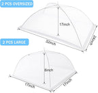 JULBEAR 4 Pcs Large and Tall Mesh Food Cover Tent Umbrella Food Screen Covers - Image 2