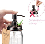 Amolliar Mason Jar Liquid Soap Dispenser, Rustproof Stainless Steel Replacement - Image 6