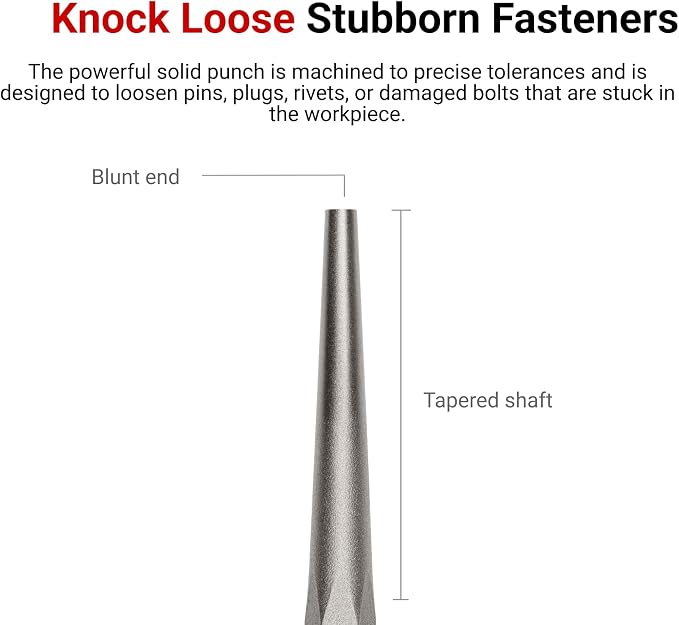 TEKTON 3/32 Inch Solid Punch | 66072 | Made in USA - Image 2