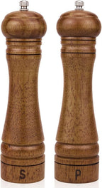 XWXO Wood Salt and Pepper Grinder Set, Salt Mill Pepper Grinder Set, Pepper Mill by XWXO