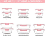 FAWLES 12 Pack Glass Storage Containers - Image 2