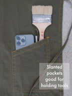 OLIVE GREEN, the original split apron - Image 5