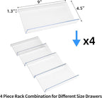 MIUKAA Clear Acrylic Spice Drawer Organizer, 4 Tier- 1 Set Seasoning Jars - Image 6