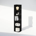 Furinno Reed Corner Shelf, 5-Tier Corner Bookshelf, Book Shelf, Corner Shelves - Image 4