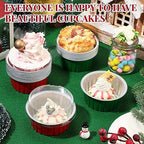 Umigy 100 Pcs Christmas Aluminum Foil Baking Cups with Lids,Classic - Image 4