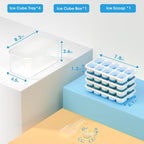 DOQAUS Ice Cube Tray with Lid and Bin - Image 6