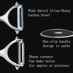 FUHUY Vegetable, Apple Peelers for kitchen, Potatoes Peeler, Y-Shaped and - Image 5