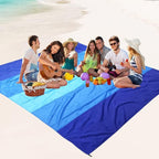 WIWIGO Beach Blanket Waterproof Sandproof Beach Mat 79" X 83"/10'x9'for 2-8 - Image 6