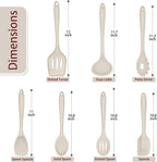 P&P CHEF Silicone Cooking Utensils Set of 7, Heat-proof Kitchen Utensils Set - Image 2