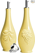 HOMBENE Porcelain Oil and Vinegar Dispenser, 16oz Oil Dispenser by HOMBENE