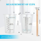 200 PACK Plastic Measuring Cups, 8 oz Disposable Mixing Cups - Image 7