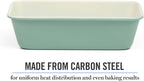 Martha Stewart Gallen 9-Inch Nonstick Carbon Steel Loaf Pan – Teal, Durable - Image 4