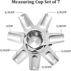 Measuring Cups Stainless Steel 7 Piece Stackable Set - Image 2