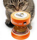 Canned Cat Food Storage Container Patent Pending Reusable Airtight Can Cover by YellowHydrant