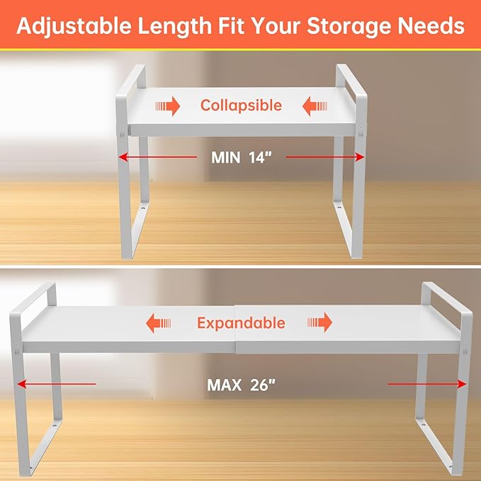 Cabinet Shelves Organizer for Kitchen 11", Expandable Shelf - Image 2