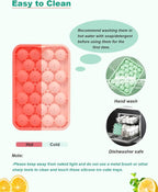 Silicone Ice Cube Molds 2 Pack, Round Ice Cube Tray Silicone - Image 5