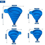 Set of 4 Silicone Collapsible Kitchen Funnel - Image 4