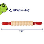 READY 2 LEARN Mini Textured Wooden Rolling Pins | Set of 6 | 7.25 inches | - Image 3