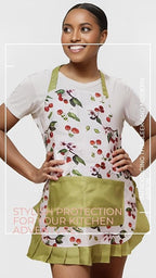 Vintage Floral Apron for Women - Image 5